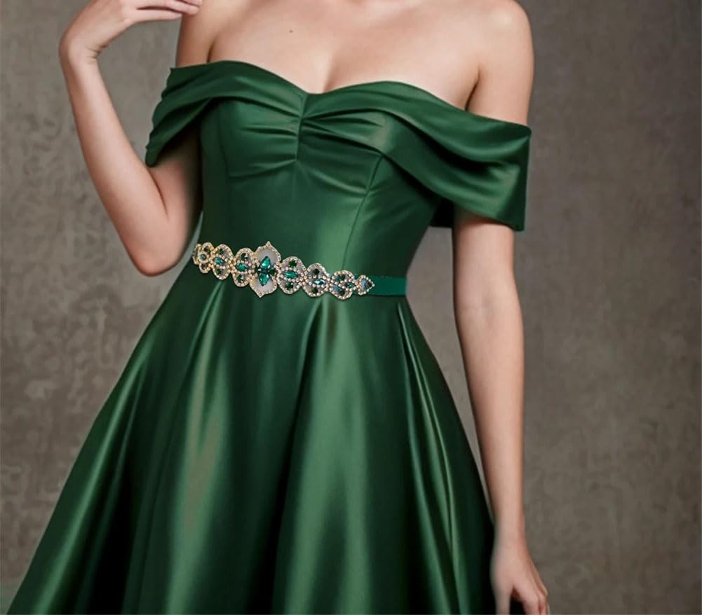 Cinturón de diamantes de imitación para novia, vestido de Navidad, accesorios de fiesta