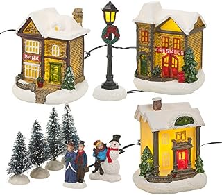 URBN-TOYS Świąteczna zimowa wioska z oświetleniem LED [255744]