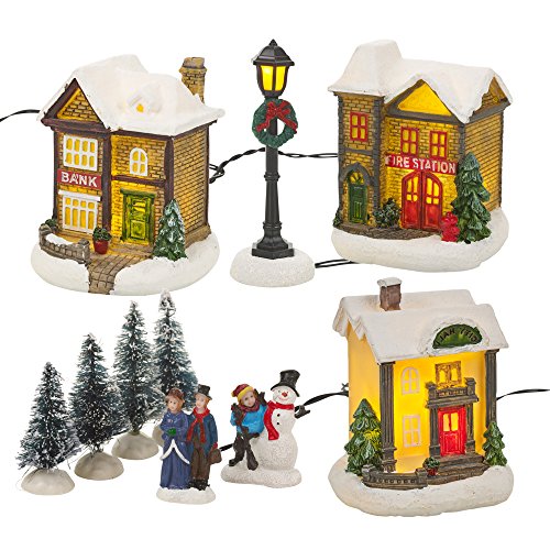 Village de Noël avec éclairage LED - 255744