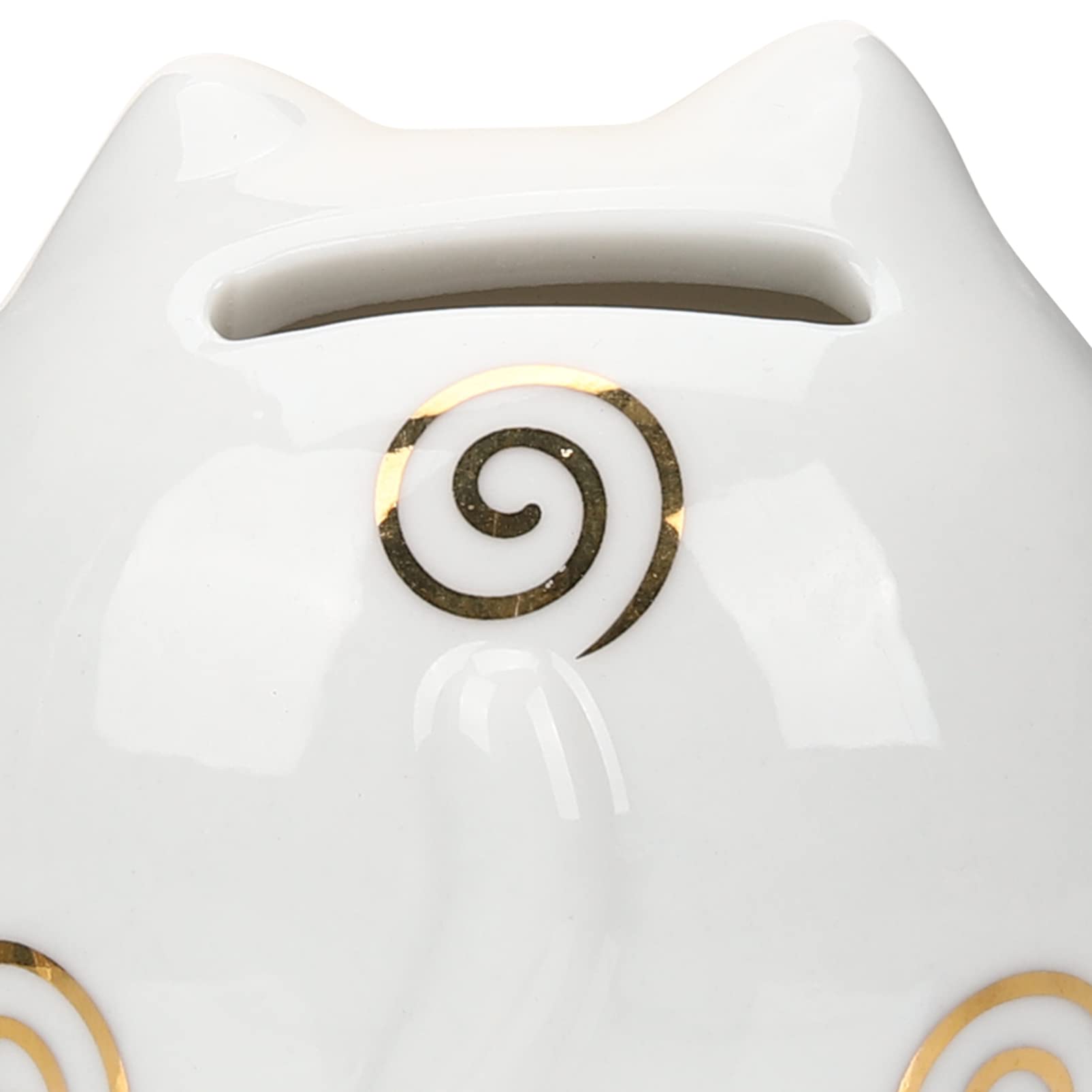 VICASKY 4stücke Ceramic Piggy Bank Maneki Neko Statue Glückskatze Ornamente Für Zuhause Büro Praktische Spardose Mit Verarbeitung Japanische Dekoration Für Katzenliebhaber