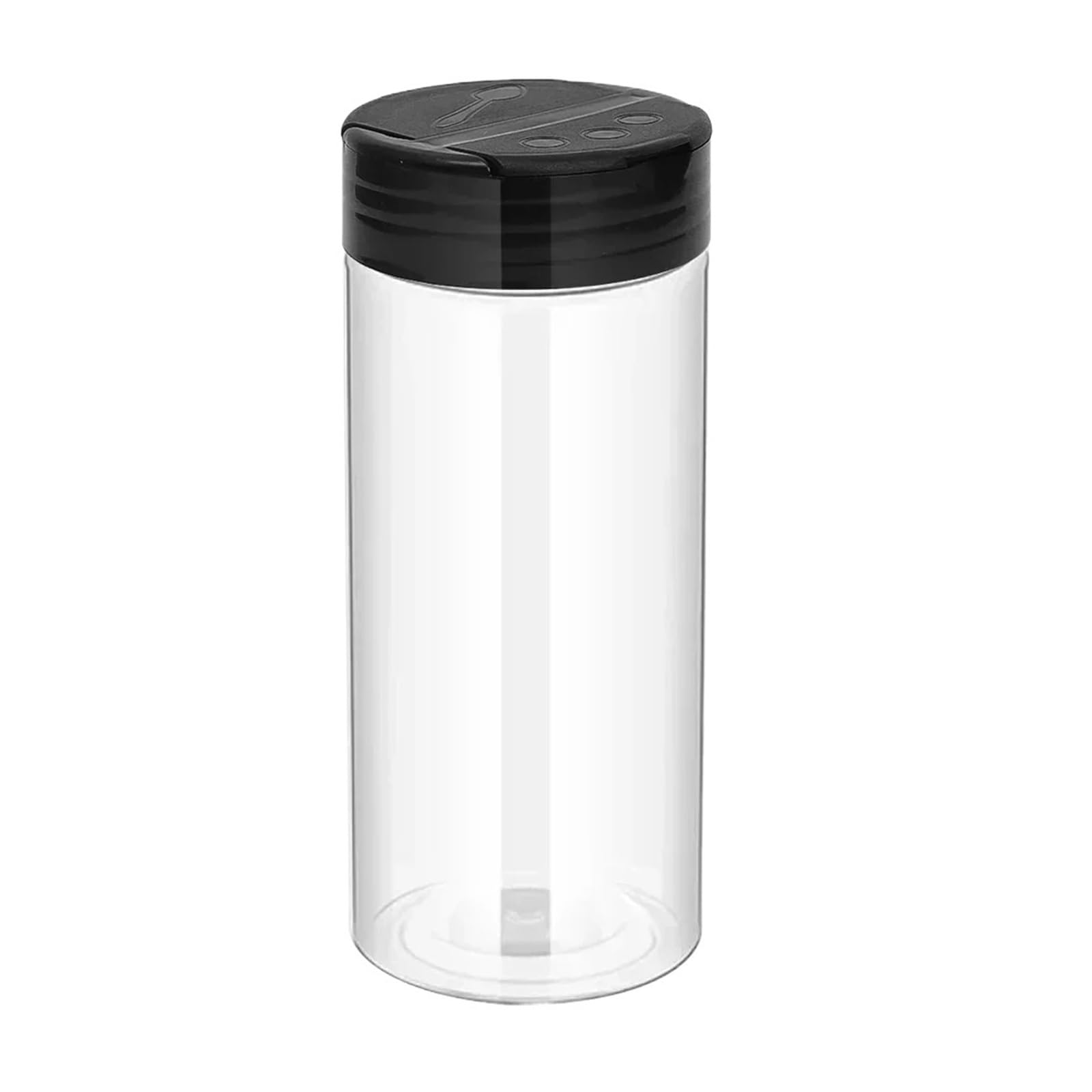 WZPTLKIBAD Transparent Spice Jars, Plastic Bottles With Shaker Lids