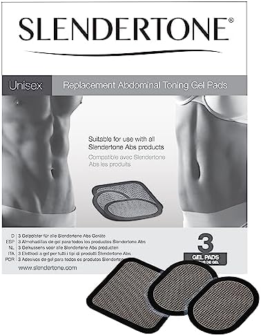 Slendertone Ab Belts Gel Pads - Black
