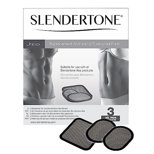 Slendertone Ersatzelektroden Gel-Pads 3er Set für alle Bauchmuskeltrainer