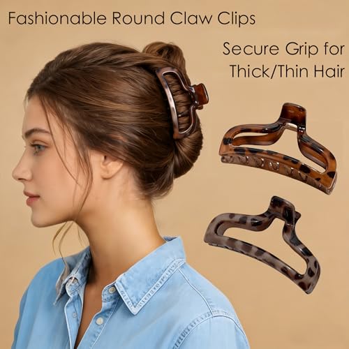 Set de 8 pinzas para cabello tortuga, variedad de tamaños miniatura 4