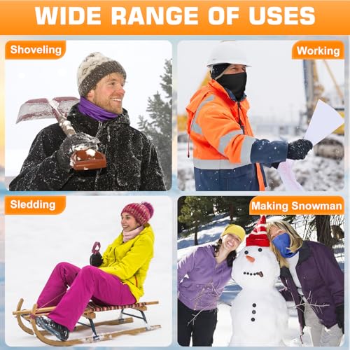 Image of Winter Neck Warmer for Men Women: Neck Gaiter Face Ski Mask Windproof Face Cover Fleece Balaclava Scarf Cold Weather