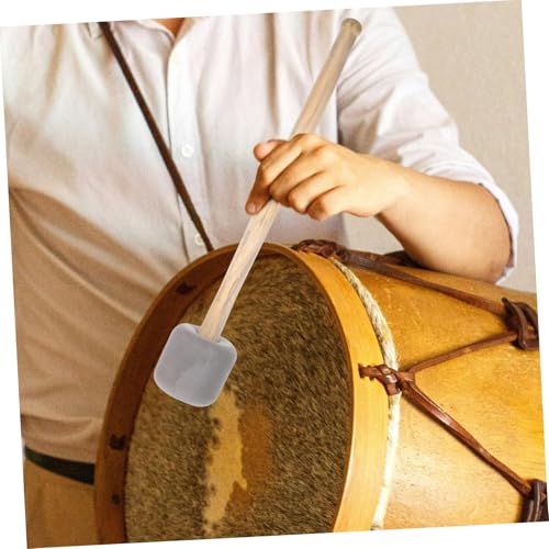 Baqueta de batería de madera con agarre ergonómico gris miniatura 7
