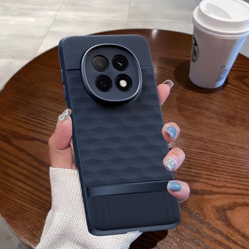 Image of Pikkme Back Cover for Oppo F29 Pro 5G Camera Protection 3D Hexa Cube Design Silicone Protective Bumper Case (Blue)