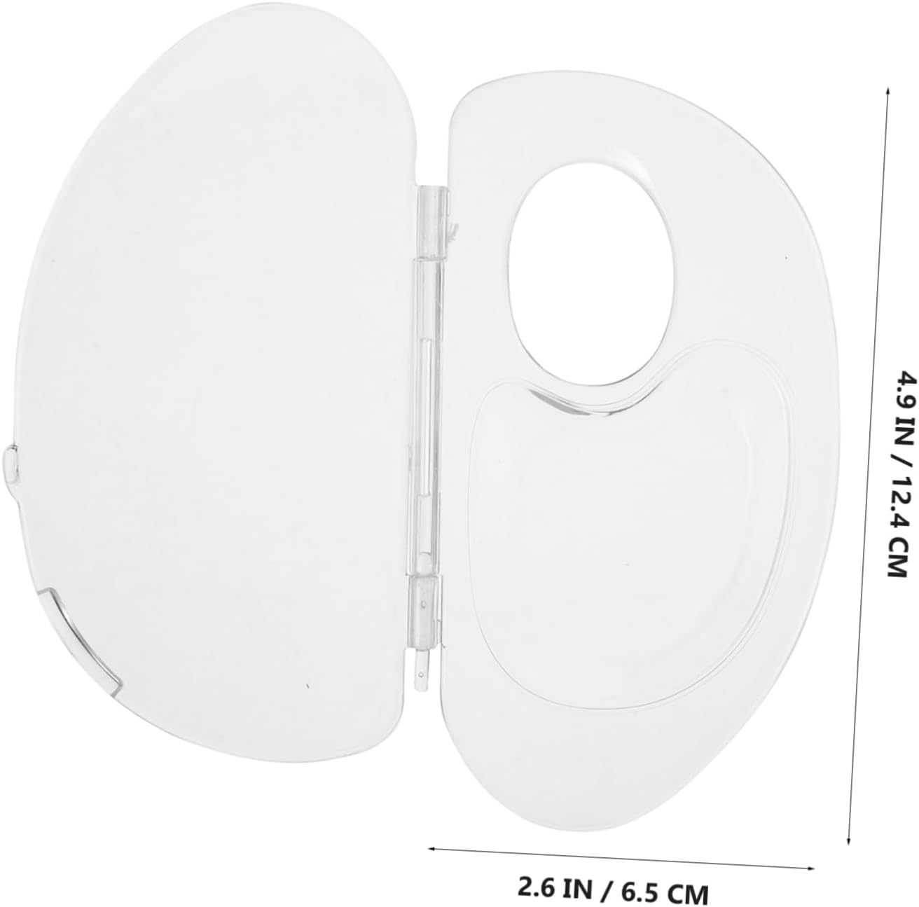 2Sets Foundation Mixing Palette Spatula Tool Portable Hand Palette for Makeup Design for Easy Storage for Makeup Artists Enthusiasts