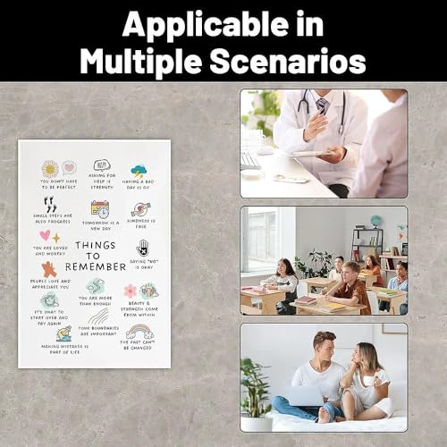 Vexilon Positive Affirmation Poster, Care Mental Health Poster Canvas Print, Inspirational Quotes for Walls Psychologists, Social Workers Counseling Office and Home Decor - Image 5