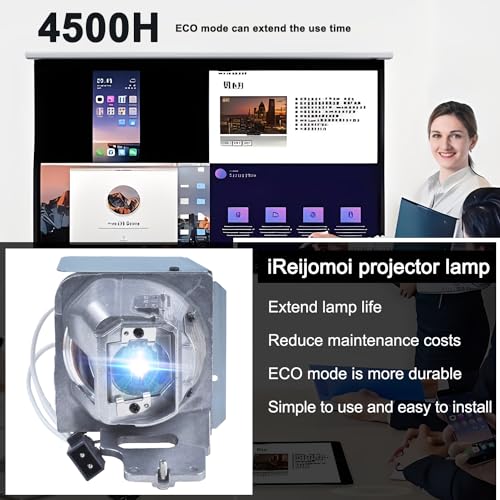 iReijomoi Replacement Lamp BL-FP240G Bulb with Housing for OPTOMA DH350,EH334,EH335,EH336,EH337,HD143X,HD144X,HD270e,HD27e,WU335,WU337 Projectors - Image 2
