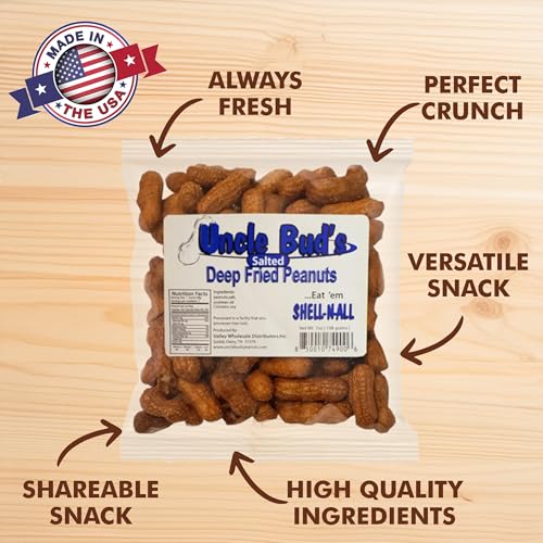 Image of Uncle Bud's Deep Fried Salted Peanuts In Shell - 2 Pack