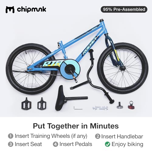 Image of Chipmunk Kids Bike Toddlers 12 14 16 18 Inch Wheel Bicycle Beginners Boys Girls Ages 3-11 Years, Multiple Color Options
