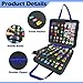 JOYMOMO Carrying Case for 112 Toy Car Storage, Portable Container Carrier Organizer (Black)