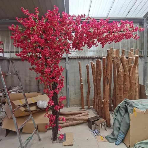 Image of Large Artificial Tree Pink Artificial Bougainvillea Tree for Indoor Outdoor Landscape and Venue Decoration(2.5x2m)