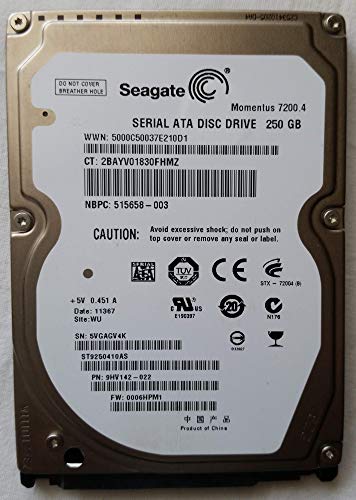 Seagate ST9250410AS Momentus Disque dur interne 2,5