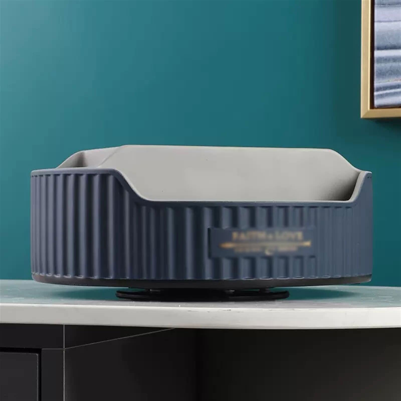 Portafazzoletti Multifunzionale Porta fazzoletti Porta fazzoletti moderno rotondo multi-spazio Scatola porta fazzoletti Soggiorno Camera da letto Ufficio Decorazione desktop Coperchio scatola fazzolet
