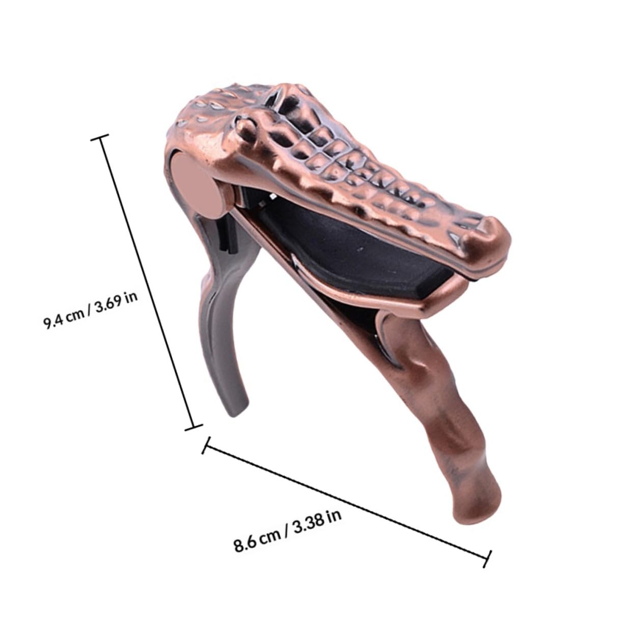 ifundom Professioneller Gitarren Capo aus Metall Leichter Capo für Akustikgitarre E-gitarre und Ukulele Praktisches Tonhöhenumwandlungszubehör für Saiteninstrumente