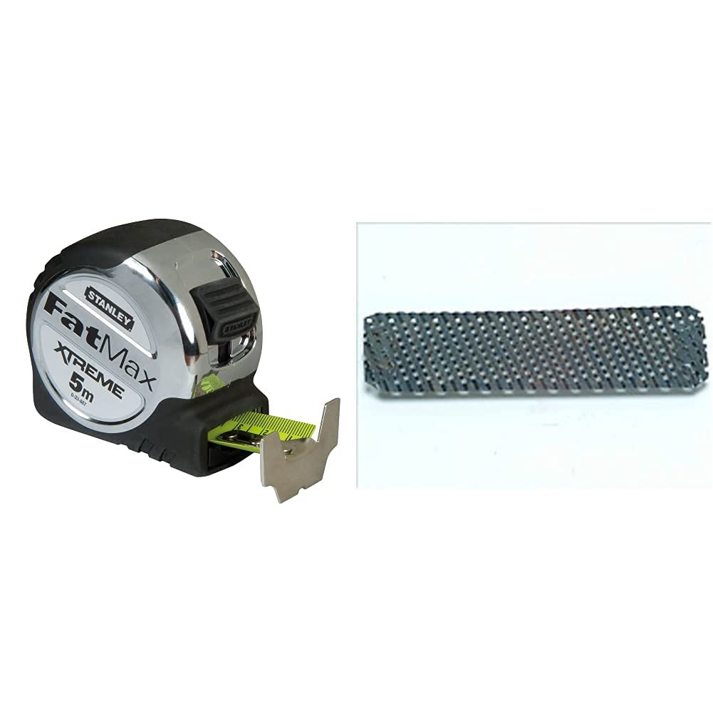 STANLEY Fatmax Xtreme 5m Tape Rule, 0-33-887 & Surform Blade 140 mm - Fine Cut 5 21 398