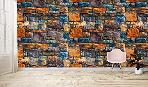 Image of DWELLSINDIA PVC Self Adhesive Wallpaper, 16.14 x 96.06 x 0.07 inches