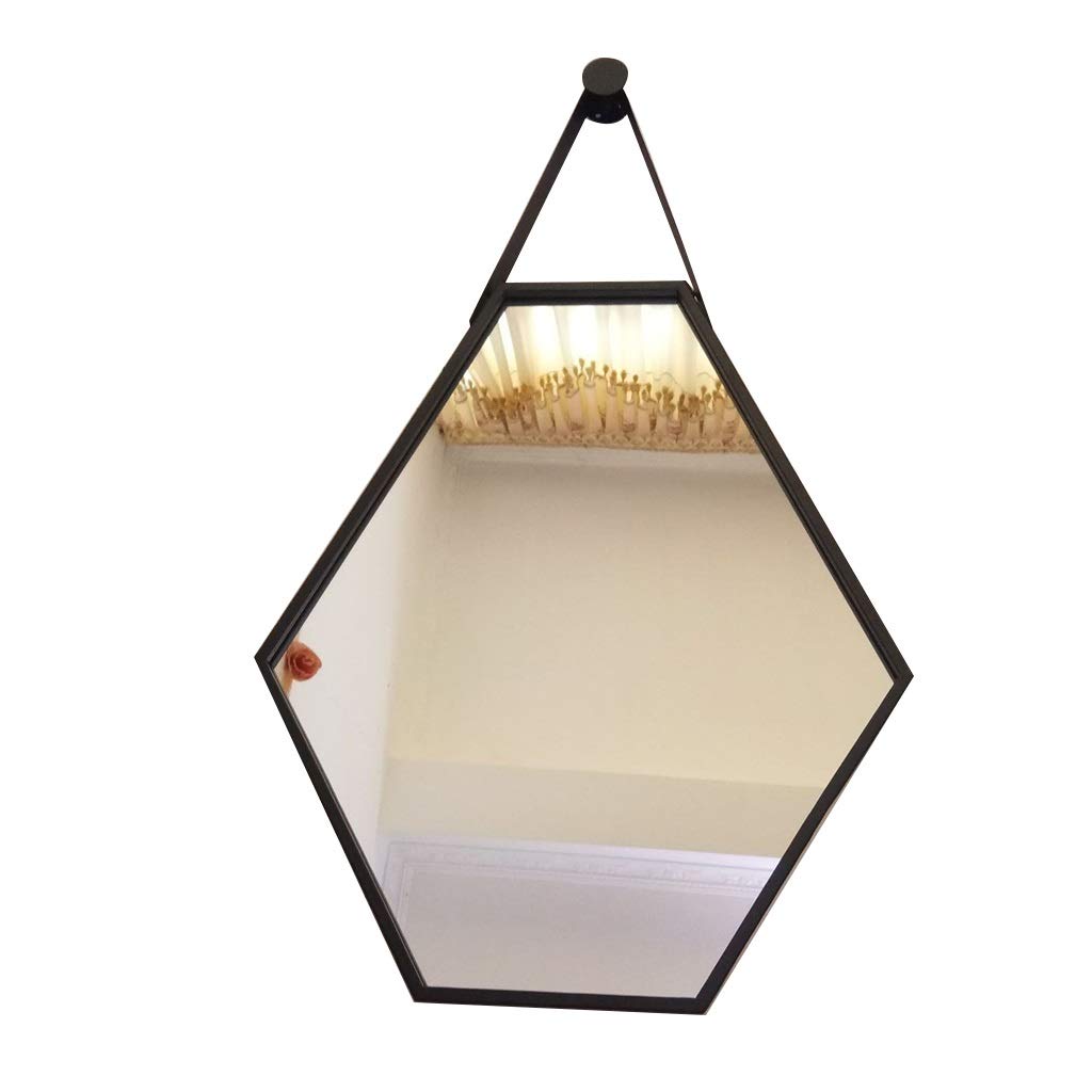 Specchi da Parete per Soggiorno Rotondo, Specchio da Bagno Europeo Specchio Decorativo Specchio da Toeletta Specchio da Appendere Specchio per Il Trucco (Size : 5667cm)