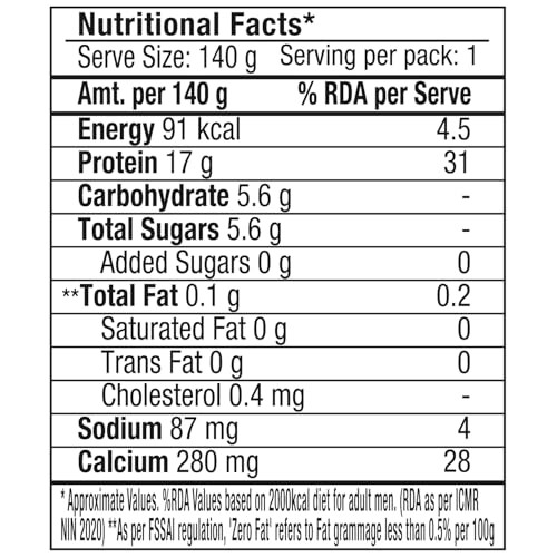 Image of Epigamia 17g Protein Turbo Yogurt, Natural - 140g
