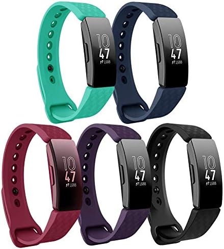findway Compatible with Fitbit Inspire 2/Inspire HR Bands/Fitbit Inspire Band, Adjustable Soft Silicone Inspire Straps for Women Men Sports Replacement Bands for Inspire 2/Inspire HR Fitness Tracker