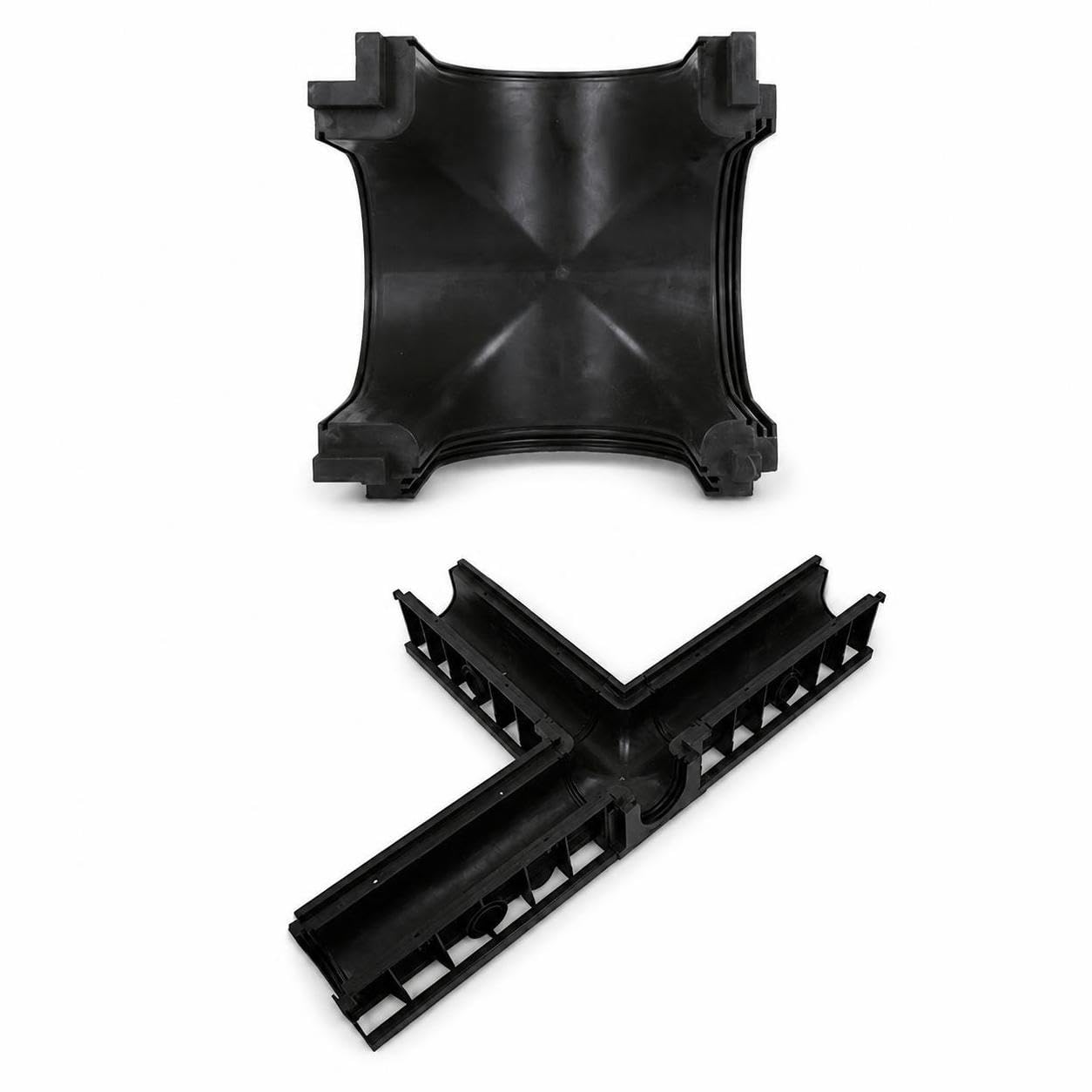 Canal Drenaje HDPE Plástico, U550*500 * 500 (con tapa)