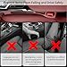 JUMGUN 2 PCS Car Seat Gap Filler Organizer, No Drop Car Seat Gap Plug with Storage Slot for Phone Keys Cards, Universal Auto Accessories Guard Between Side Seats and Console for Cars SUV Truck Sedan