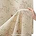 XOGUIBO Floral Farmhouse Vintage Linen Shower Curtain, French Country Spring Shower Curtains for Bathroom, 72Wx72H