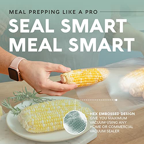 Avid Armor - Vacuum Sealer Bags, Vac Seal Bags for Food Storage, Freezing, and Sous Vide Cooking, Non-BPA Freezer Vacuum Sealer Bags, Pint, Quart, and Gallon Sizes Combo Pack, 150 Bags