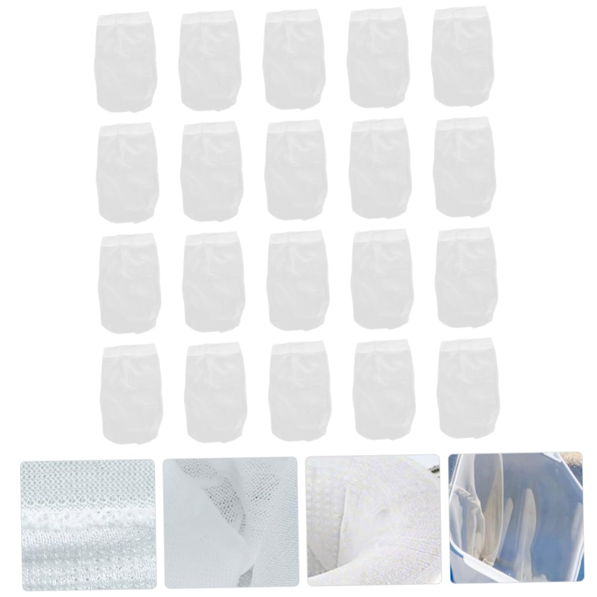 YARNOW 60 Piezas Filtro De Piscina Bolsa De Calcetín De Malla Accesorios De Limpieza De Piscina Calcetines De Cesta De Skimmer De Piscina Filtro De Reemplazo De Piscina Calcetín De