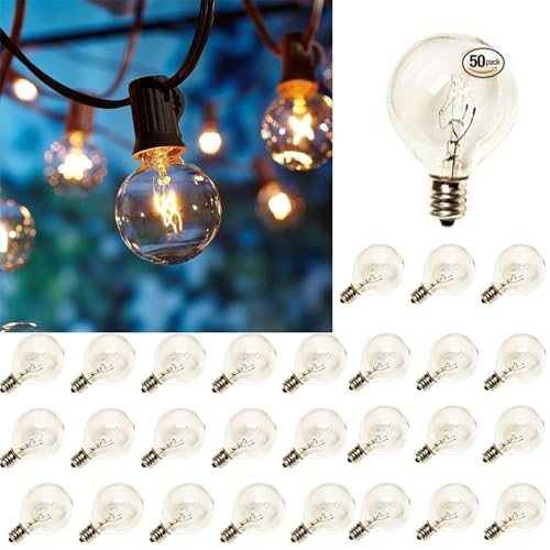 Luces de cadena Abeja 50 pies con 53 bombillas Edison G40