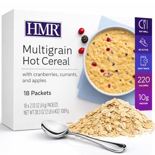 HMR Multigrain Hot Cereal – High Protein Oatmeal Alternative for Weight Loss | 10g Protein, 220...