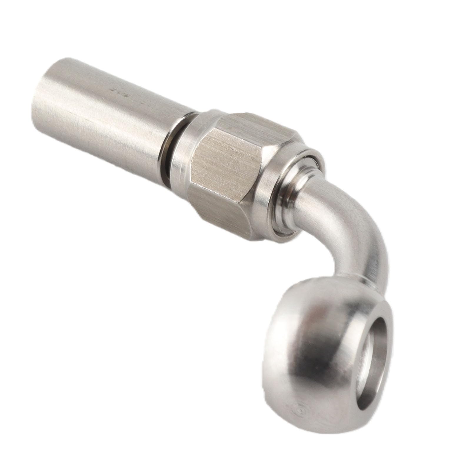 Adattatore per Tubo dell'Olio del Freno del Motociclo, 4 Pezzi 75 Gradi M10 in Acciaio Inossidabile - Sostituzione Raccordo Banjo per Parti del Freno/Frizione/Linea