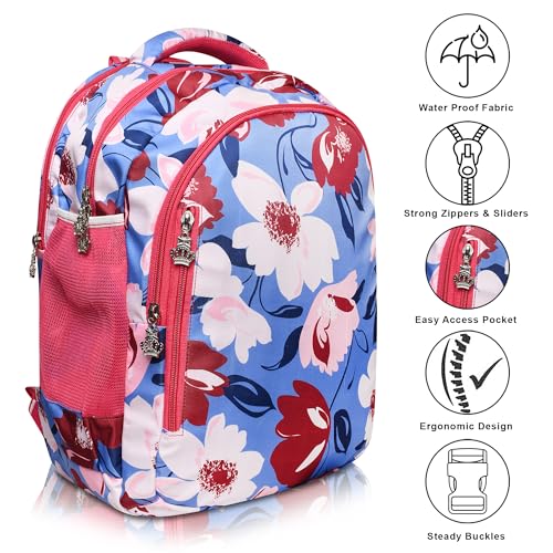 Image of Stylbase Kid School Backpack Bag for Girls and Boys | Ideal School Picnic Travel & Travelling Bag |17 Inches 4 Compartments, Water-Resistant Multipurpose for Kids