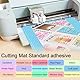 Pavlleen Cutting Mat for Silhouette Cameo 4/3/2/1,Silhouette Portrait2, Pack of 4, Standard Handle, Light Handle, Strong Handle, Square, Grid, Self-Adhesive, Non-Slip Cutting Mat,Größe 30,5 x 30,5 cm