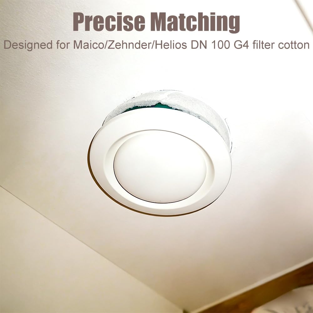 Kegelfilter, 25 Stück Konische Filter, Ersatzfilter für Maico/Zehnder/Helios DN 100, Baumwolle