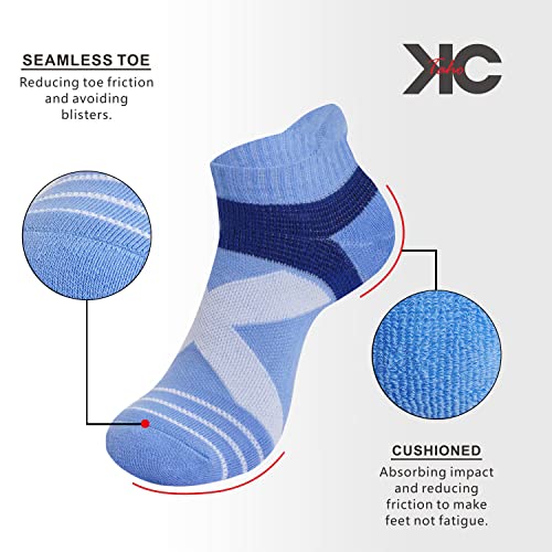 Image of Athletic Ankle Socks for Men & Women, Cushioned Compression Arch Support Socks For Running, Golf & Sports (4 Pairs)