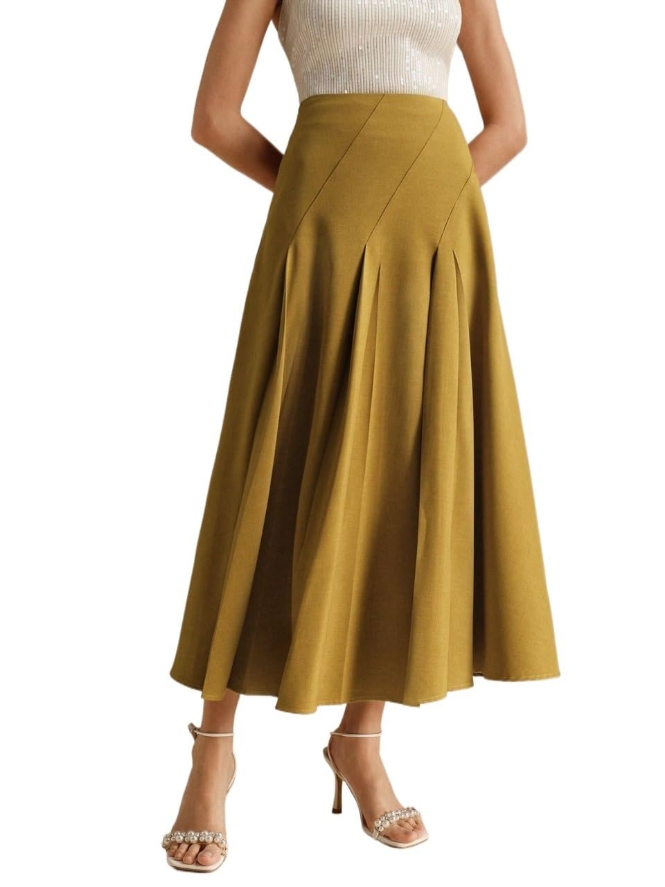 Womens Trendy Elegant Skirt Elegant Loose Solid Color Skirt