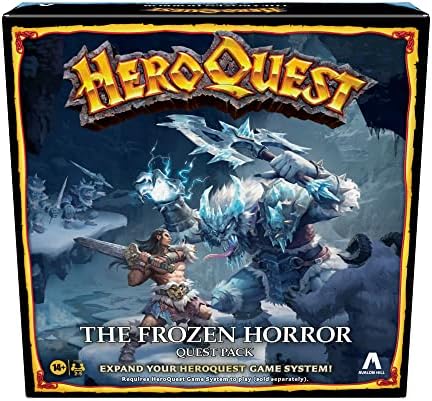 Hasbro Gaming Avalon Hill HeroQuest The Frozen Horror Quest Pack, Dungeon Crawler Game for Ages 14+, Requires HeroQuest Game System to Play