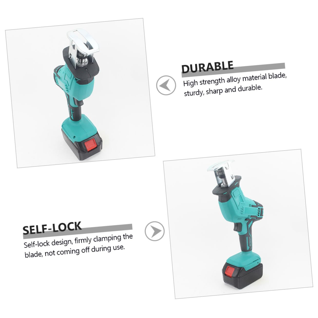 Uonlytech 1set Seghetto Elettrico Portatile Per Taglio Luce Diffusa e Batteria Inclusa