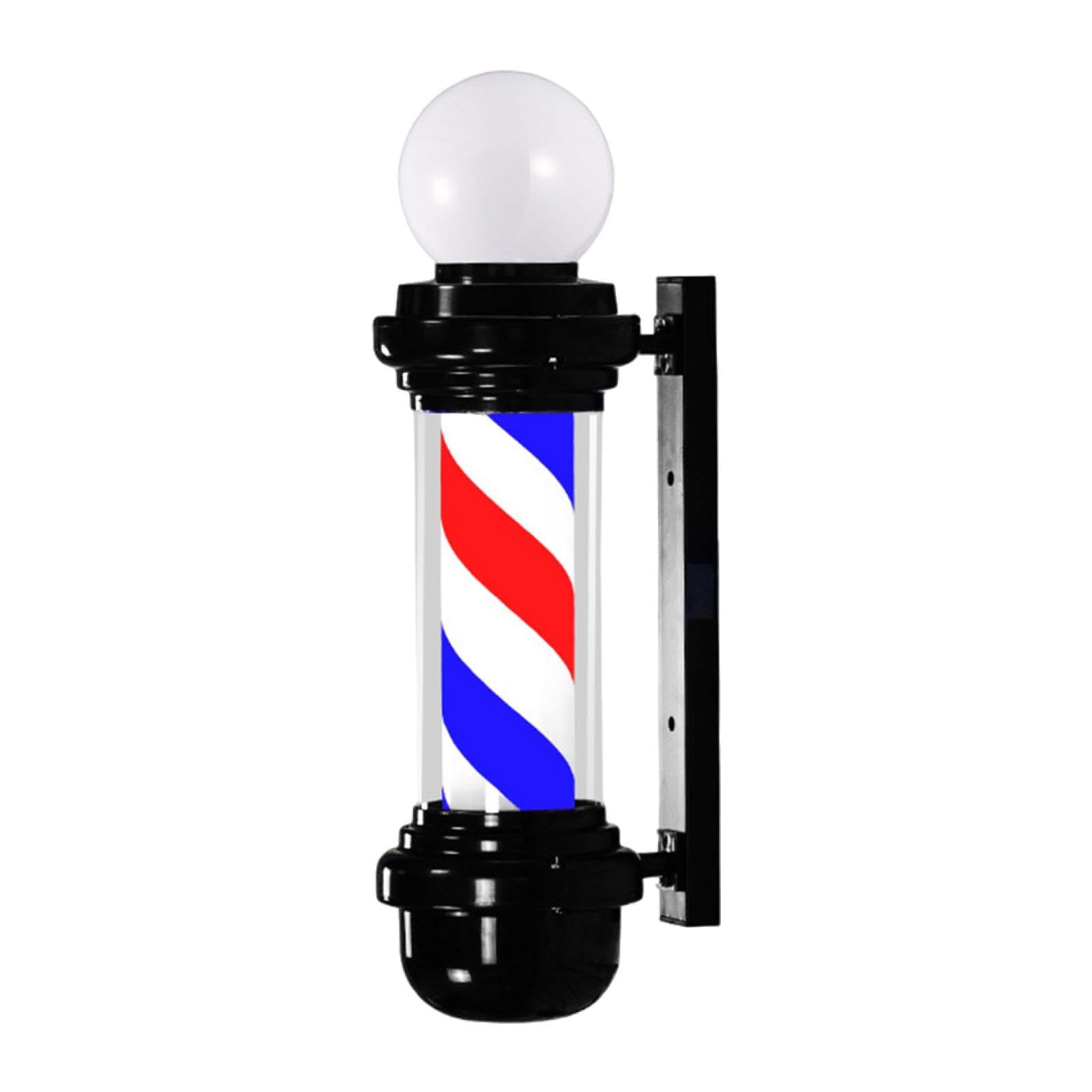 23.6" Barber Pole Light Classic Signs Salon Sign for Indoor Barbershop Salon red Blue White | Salon & Spa Supplies | Salon & Spa Equipment-image-48