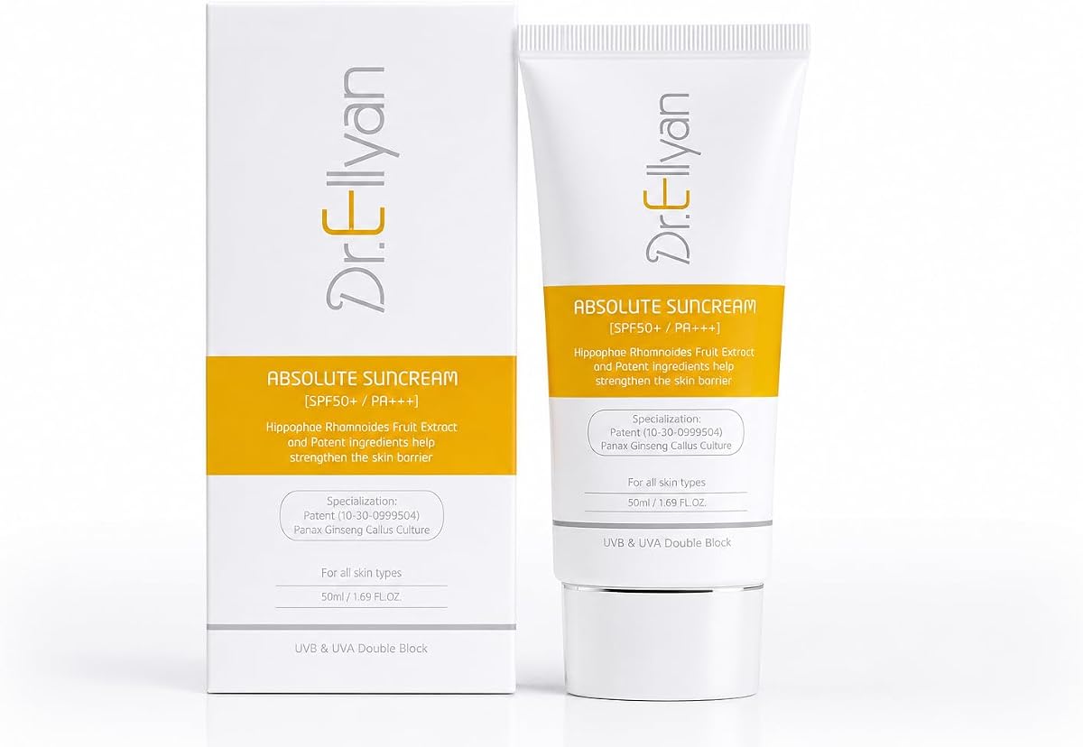 Absolute Mineral Sunscreen SPF50+/PA+++ Face Sunscreen, Broad Spectrum UVA/UVB Protection, Zinc Oxide & Titanium Dioxide, Lightweight Daily Sunblock, 50ml / 1.69 fl oz