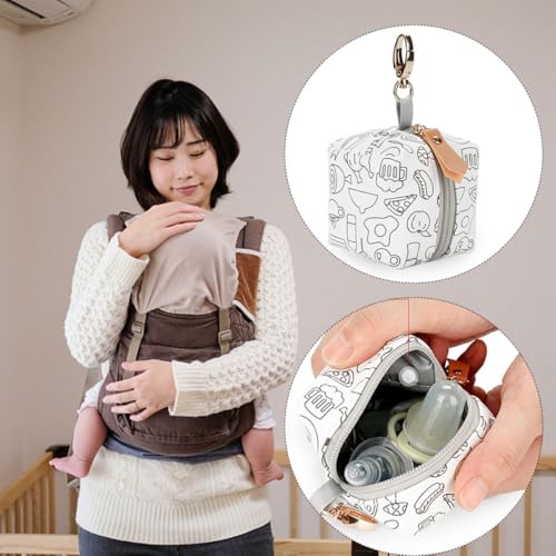 Bolsa para chupetes SOIMISS de alta gama estuche protector de cuero PU 4