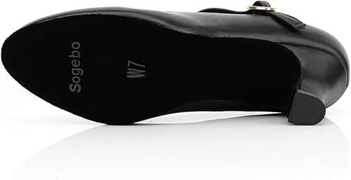 Miniatura 4 de Zapatos de tacón con correa de tobillo para mujer, zapatos de baile latino para salón de baile de boda