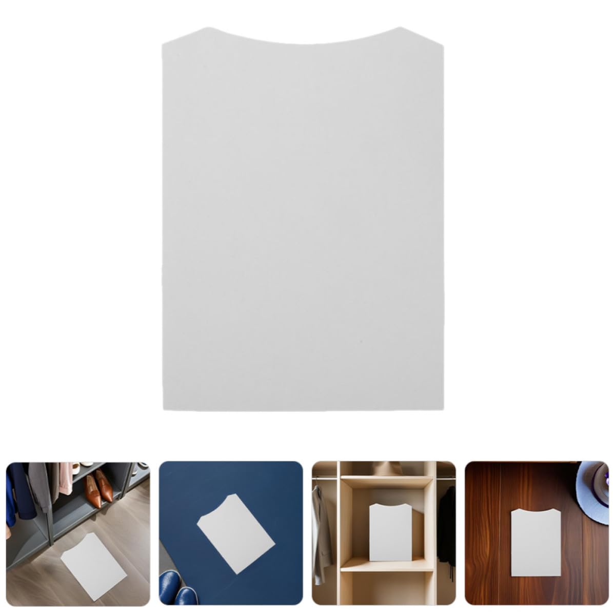 UPKOCH 100 Stück Hemdenaufbewahrungskarton aus Leichtem Papier zur Formstabilität für Verpackung und Aufbewahrung von Kleidung Inklusive T-shirt Ordner 23x31 Cm Weiß