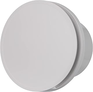 Ø 125 mm biały wentylator łazienkowy – wentylator z łożyskiem kulkowym – wentylator zapewnia efektywną wentylację w łazience, kuchni, WC