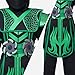 Spooktacular Creations Kids Halloween Ninja Costume, Boys Ninja Outfit for Toddler, Halloween Costume Dress Up Party, Role Playing, Themed Parties, Green Black, L