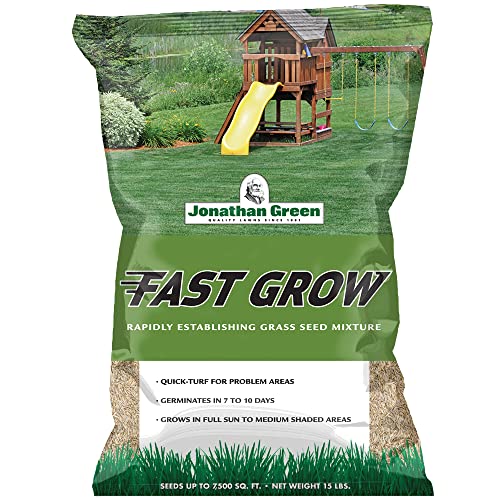 Jonathan Green (10830) Fast Grow Grass Seed - Cool Season Lawn Seed (15 lb) Jonathan Green (10830) Fast Grow Grass Seed - Cool Season Lawn Seed (15 lb)