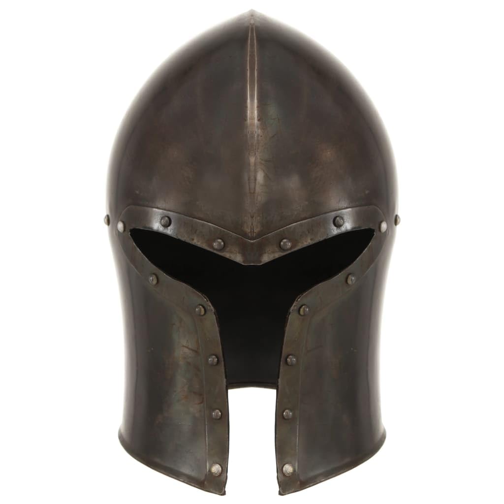 Genérico Réplica de Casco de Caballero Medieval Antiguo Larp Acero Plata,Arte y Ocio,Hobbies y Artes Creativas,Coleccionables,Armas coleccionables,Multicolor,1.97 kg,286237